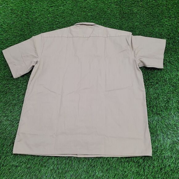 DICKIES Button Shirt XL 26x31 Tan Baggy - Picture 2 of 14